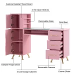 Classic+Manicure+Table+with+Glass+Top,+Nail+Desk+with+Drawers,+Vanity+Makeup+Desk-1866191074 (3)