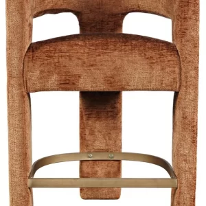 Jacquard Fabric Upholstered Sculpture Counter Stool