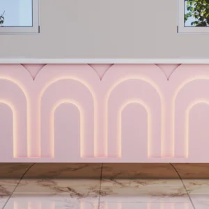 Archi Pink Reception Desk