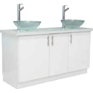 Double Sink With Center Hole Cabinet
